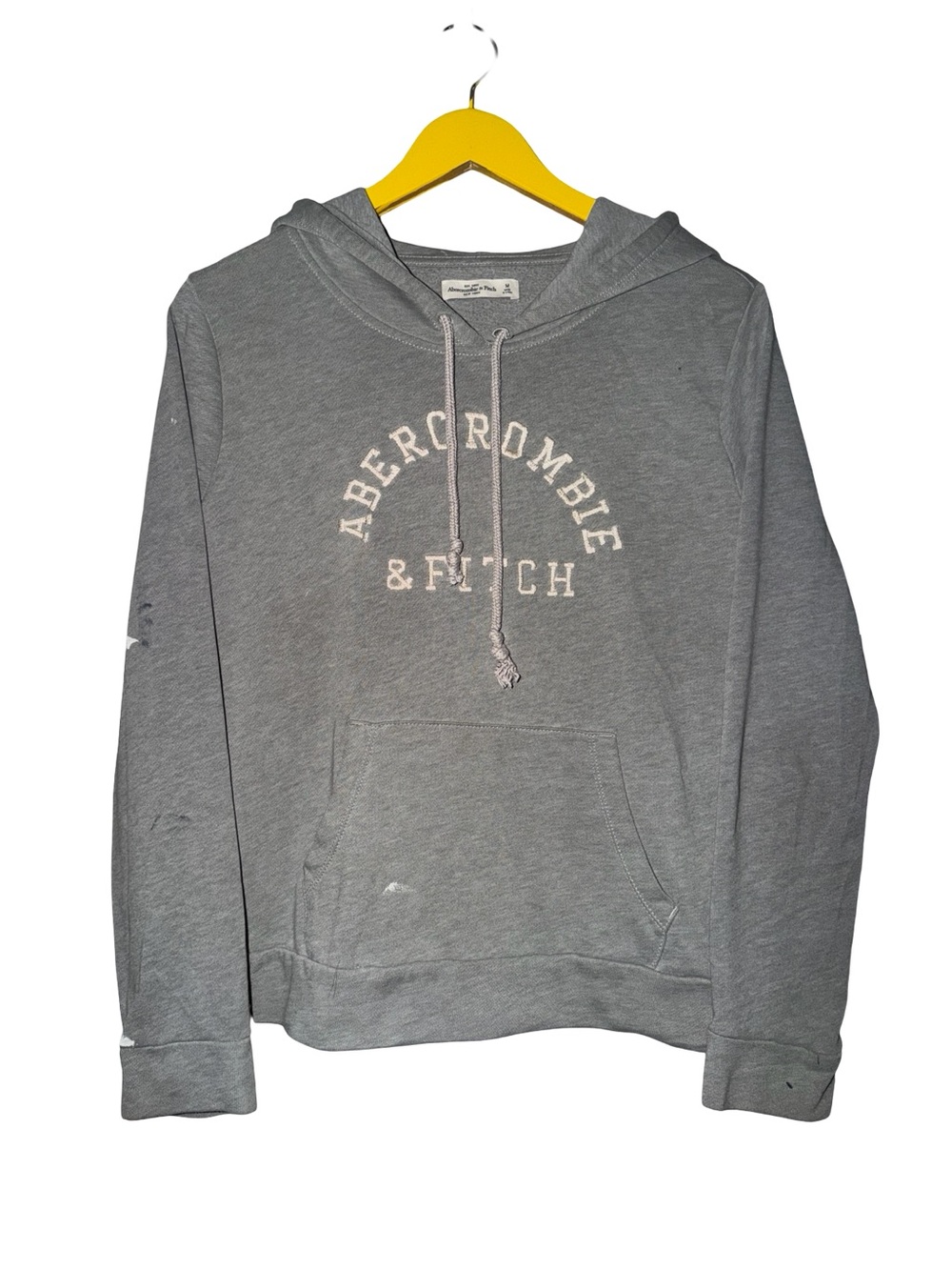 Abercrombie & Fitch gray hoodie distressed medium
